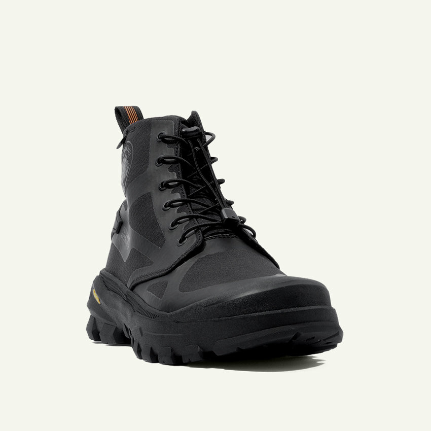 BOTIN PALLADIUM PALLARIDER CUFF WATERPROOF BLACK MUJER - Main Image