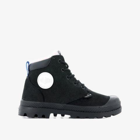 PAMPA HI CUFF WPS OZ KID'S BOOTS - BLACK/BLACK