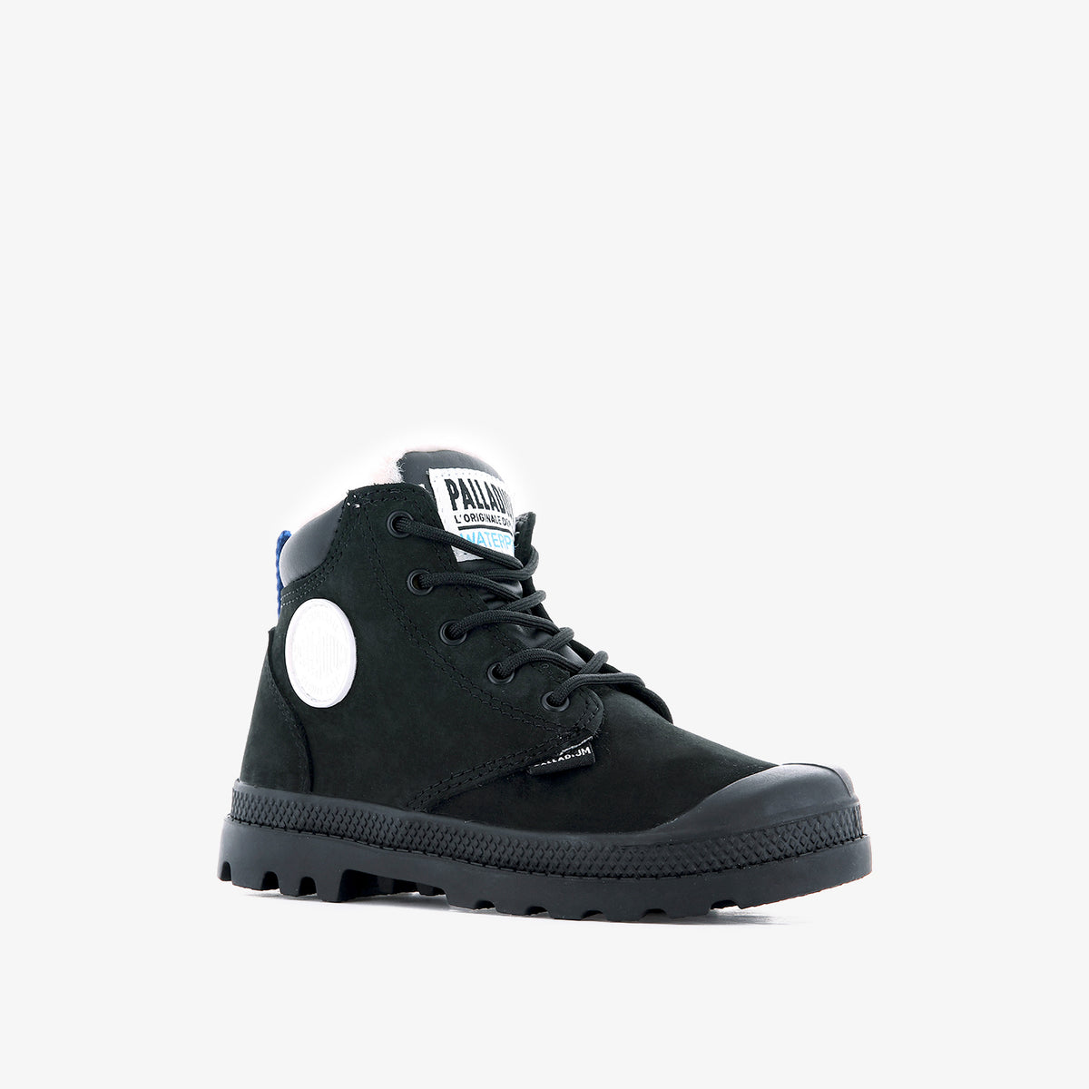 PAMPA HI CUFF WPS OZ KID'S BOOTS - BLACK/BLACK