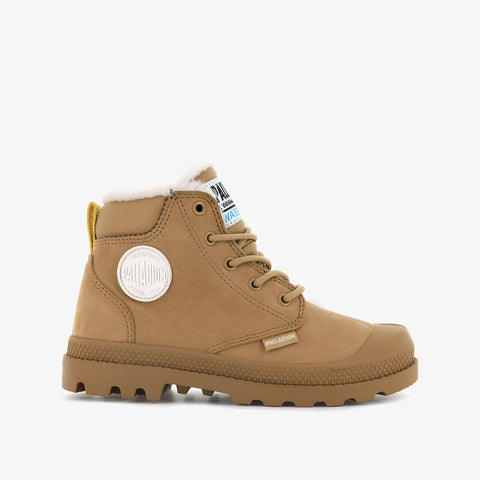 PAMPA HI CUFF WPS OZ KID'S BOOTS - DEAR BROWN