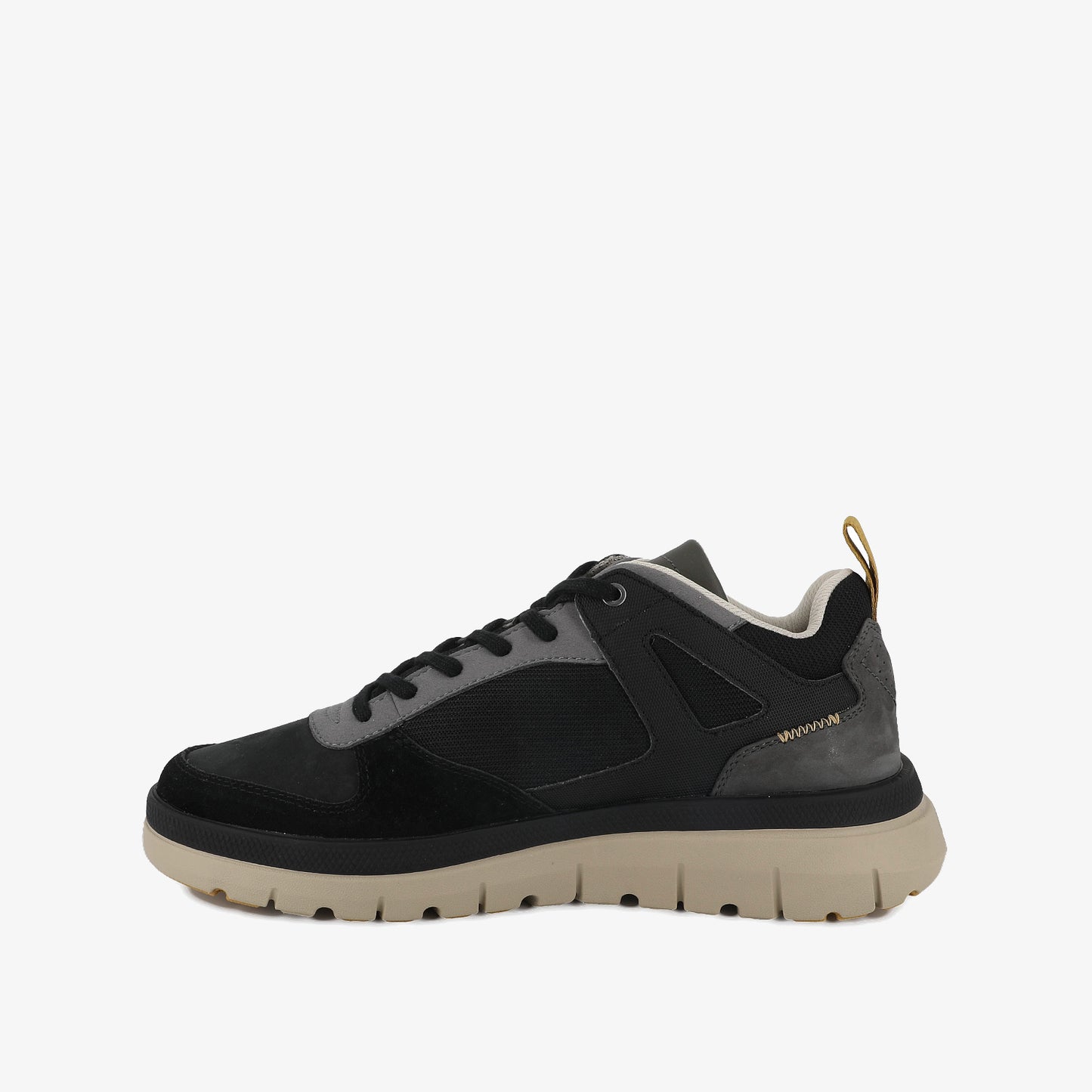 PALLAFLEX LO MIX MEN'S CASUAL SHOES - BLACK/SAFARI