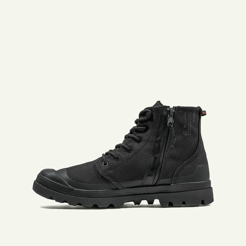 PAMPA RCYL LT + WP + ZIP MEN'S BOOTS - BLACK/BLACK