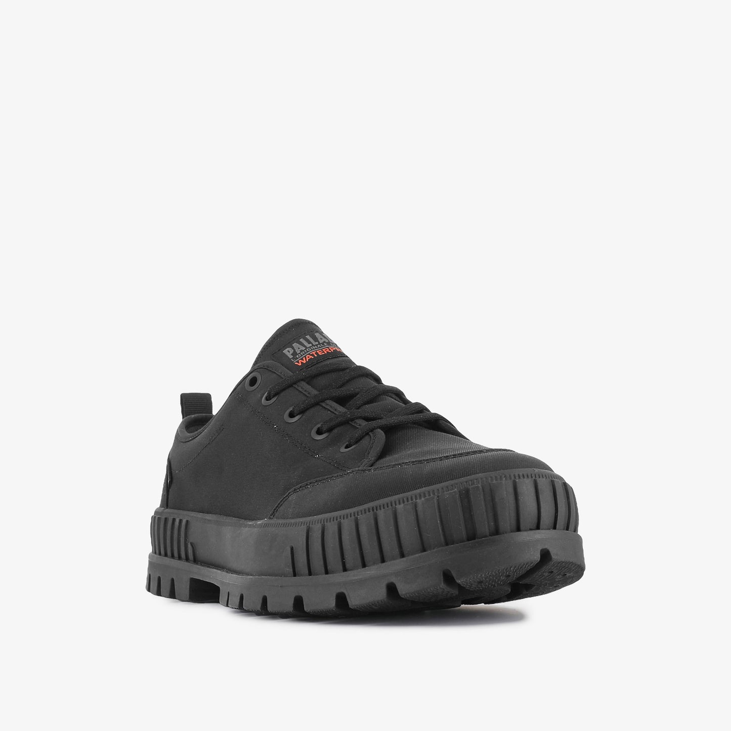 PALLASHOCK LO WP+ MEN'S CASUAL SHOES- BLACK/BLACK