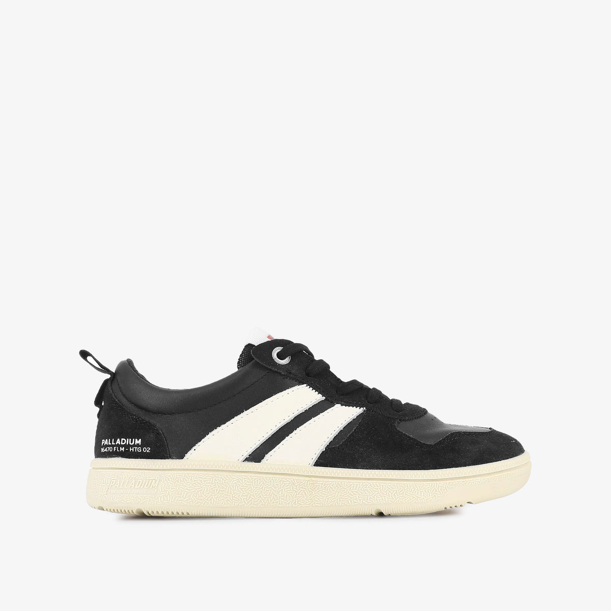 PALLACUP FLAME LTH MEN'S SHOES - BLACK CREME WHITE