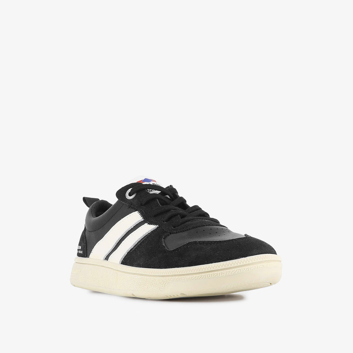 PALLACUP FLAME LTH MEN'S SHOES - BLACK CREME WHITE