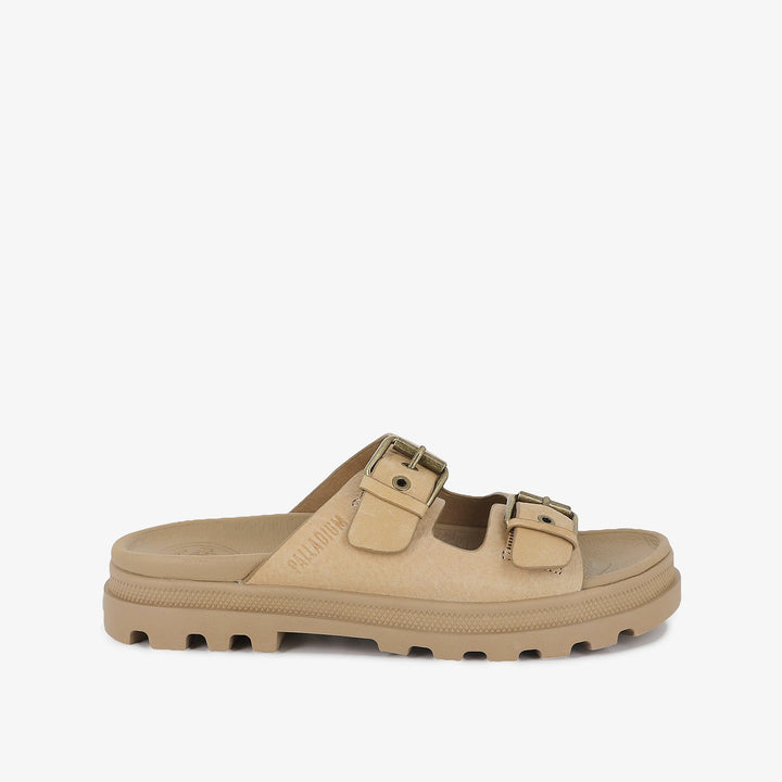 DUNELITE RIVIERA LTH MEN'S SANDALS - DEAR BROWN