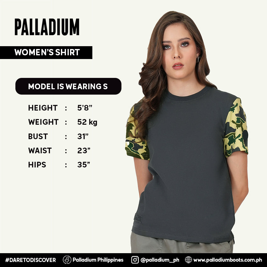 S/S TEE CAMO PLDM WOMEN'S T-SHIRT - EBONY