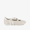RACER BALLERINA LTH WOMEN'S SHOES - WHITECAP GRAY