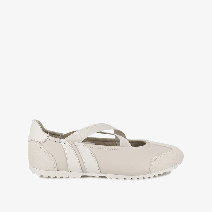 RACER BALLERINA LTH WOMEN'S SHOES - WHITECAP GRAY
