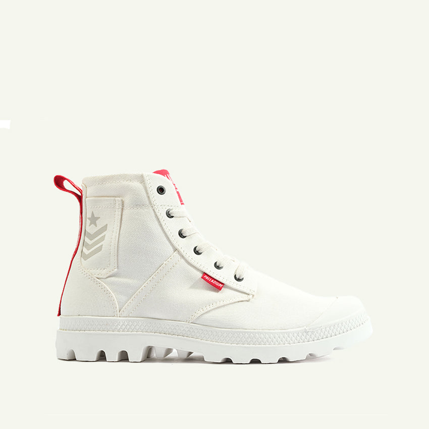 PAMPA HI ARMY UNISEX BOOTS - STAR WHITE