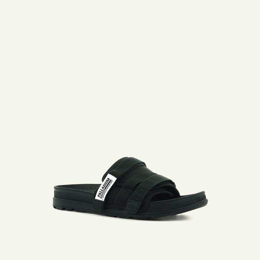 SOLEA SLIDE UNISEX SANDALS - BLACK/BLACK